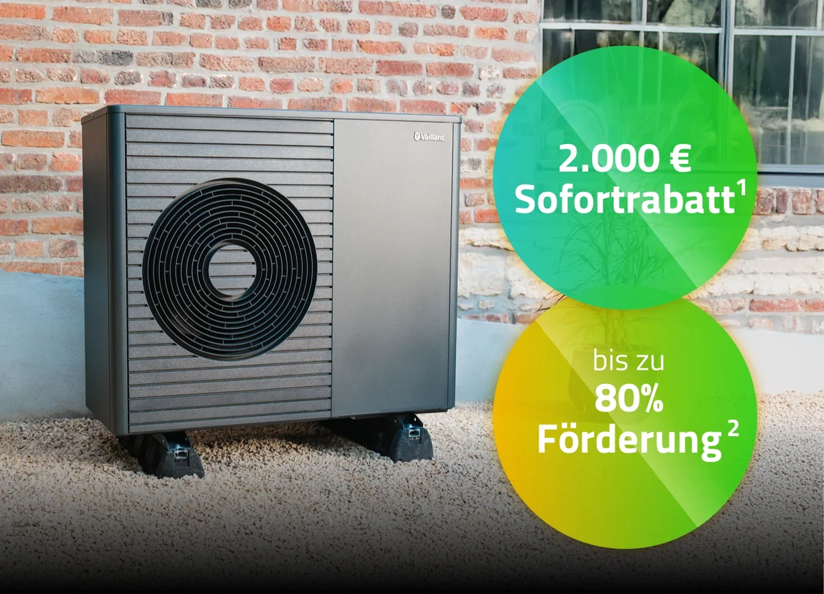 Wärmepumpe Herbstrabatt 2000 Euro Rabatt und Förderung bis 80 Prozent